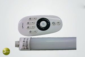 Livraison gratuite arrivée Tube 600mm T8 LED CCT réglable et à intensité réglable par la télécommande AC90-265V 2700K-6500K réglable