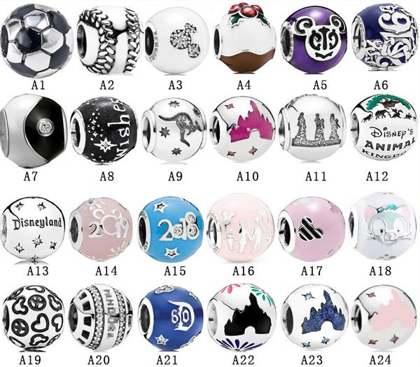 Nouveauté 925 en argent Sterling Animal escargot perlé Bracelet perles Bracelet à breloques mode femmes bijoux accessoires