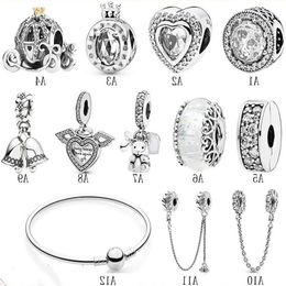 Nieuwe Collectie 925 Sterling Zilver Fopspeen Pompoen Auto Engelenvleugels kralen DIY Fit Originele Europese Bedelarmband Mode Vrouwen Sieraden A Fohw