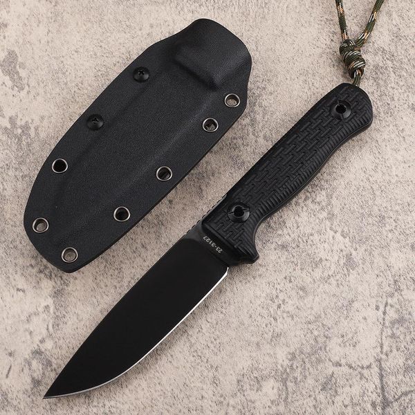 Nueva llegada A2241 Cuchillo recto de supervivencia al aire libre de gama alta D2 Hoja de punto de caída Mango completo Tang G10 Cuchillos de hoja fija con Kydex