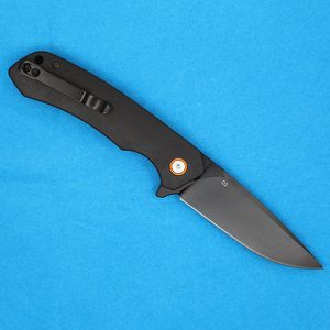 Nouvelle Arrivée Allvin R5604 Flipper Couteau Pliant D2 Noir Titane Revêtement Drop Point Lame En Acier Inoxydable Tôle G10 Poignée Roulement À Billes EDC Couteaux Avec Sac En Nylon