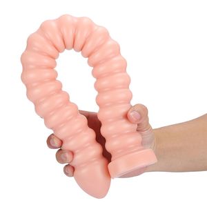 Nieuwe Collectie Anale Dildo Pull Bead Lange Butt Plug sexy Speelgoed Voor Vrouwen Mannen Colon Masturbators Spirall Met Zuignap
