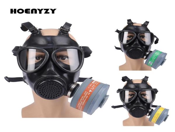 Nueva llegada Máscara antigas Pintura Spray 87 Ejército soviético militar Respirador de silicona químico Ejercicio contra incendios CS Máscara facial completa5649127