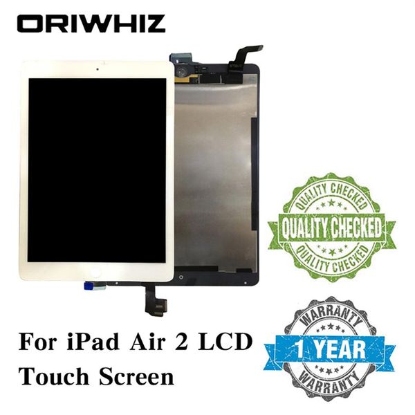 Remplacement d'assemblage de nouveauté pour iPad 6 Air 2 LCD écran tactile numériseur verre sans bouton d'accueil et Glue321y