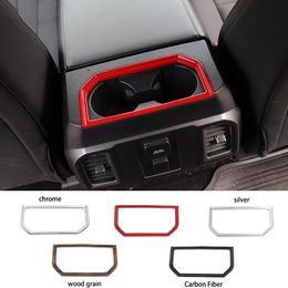 ABS auto armleuning box cup houder ring decoratie cover voor Ford F150 auto interieur accessoires