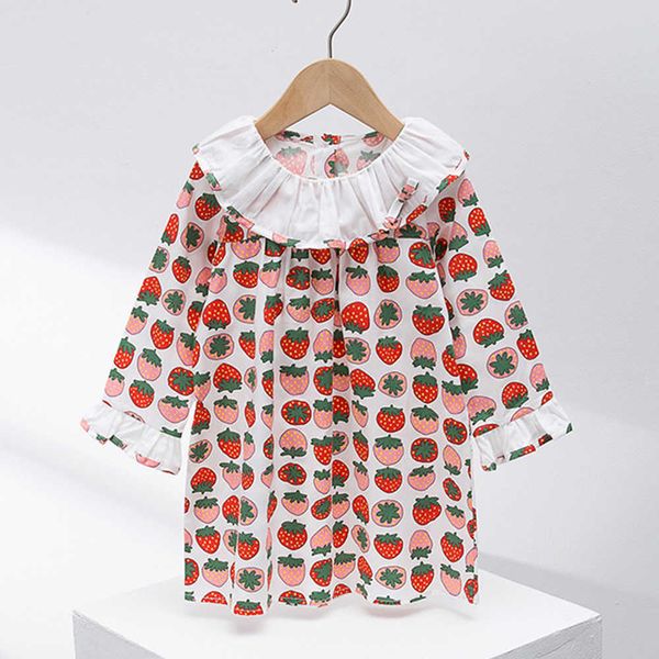 Nouveauté automne petite fille robe à manches longues coton volants Style Lolita princesse anniversaire enfants Boutique vêtements Q0716