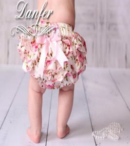 NOUVELLE ARRIVÉE bébé fille enfants nourrisson enfant en bas âge satin bloomers dentelle bloomers rose fleur imprimé floral bloomers couvre-couches bowknot cut6499719