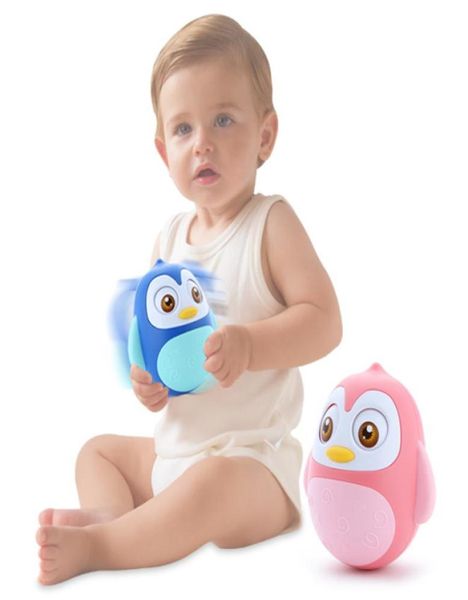 Nouveauté bébé jouet hochets hochant la tête gobelet poupée jouet développer bébé Intelligence yeux mobiles main cloche hochet dents douces colle bébé 8861172