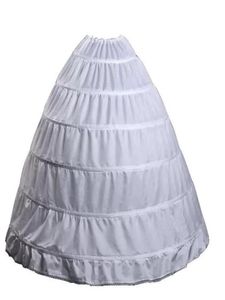 NIEUWE AANKOMST BALL JADE 6 Ringen Petticoat Hoge kwaliteit Underskirt voor bruiloft in voorraad plus Maat 6 Hoops Quinceanera Bridal Crin3297016