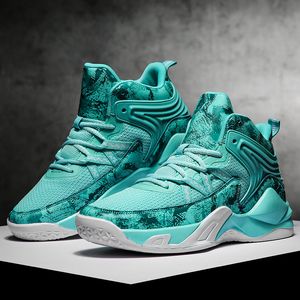 Nueva llegada zapatos de baloncesto hombres tendencia al aire libre antideslizantes cómodos zapatos deportivos Unisex hombres mujeres zapatillas de entrenamiento tamaño 36-45