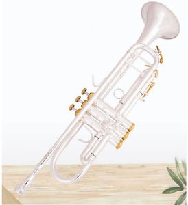 Nieuwe Collectie Bb Trompet LT198GS 85 Verzilverd Trompet Kleine Messing Muziekinstrument Trompeta Professionele Hoogwaardige