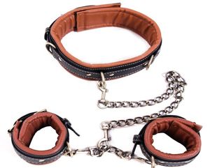 Nueva llegada vinculante collar Bdsm con puños juguetes sexuales para mujeres collar bondage juegos SM collar de esclavo sexual fetiche herramientas sexuales 4850979