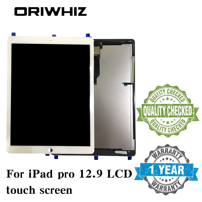 New Arrival Black White For iPad Pro 12.9 Tablet LCD Screen Display Touch Panel Digitizer Assembly without Homebutton and Glue