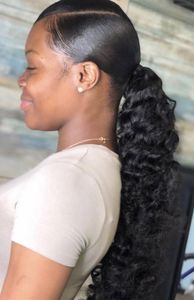 Nieuwe Collectie Zwarte Vrouwen Kinky Krullend Paardenstaart Haarverlenging Real Menselijk Haar Trekkoord Pony Staart Haarstuk Bruin Natuurlijke Zwart 120G