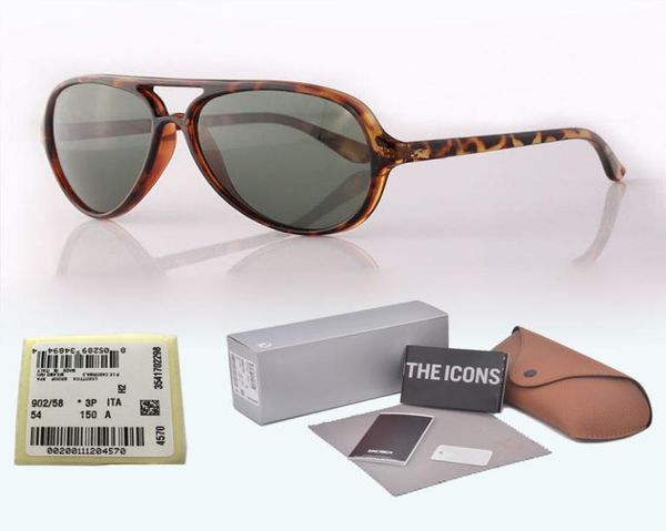 Nouvelle marque d'arrivée Designer Classic Sunglasses Men Femmes Plank Frame Metal Hinge Glass Lens Retro Eyewear with Case et Label6644797