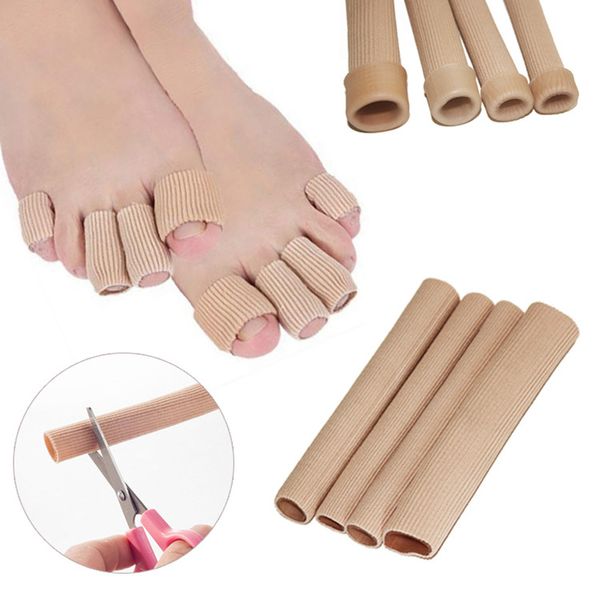 Pieds Correcteur Doigt Correcteur Semelles Tissu Gel Silicone Tube Bunion Orteils Doigts Séparateur Diviseur Protecteur Callosités