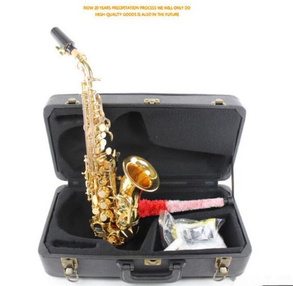 Nouvelles marques d'arrivée Curbe Soprano saxophone en laiton sax buccal Performance professionnelle 1891425