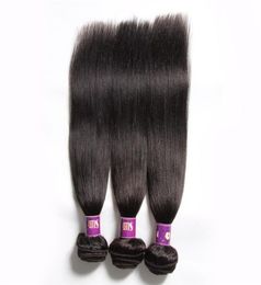 Nouvelle arrivée brésilienne Yaki cheveux humains de qualité supérieure lumière Yaki non transformés Yaki Extensions de cheveux pas cher brésilien vierge cheveux Bundle8578203