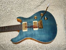 Nouvelle arrivée Bule Wave Custom Shop Guitare électrique Meilleurs instruments de musique chauds