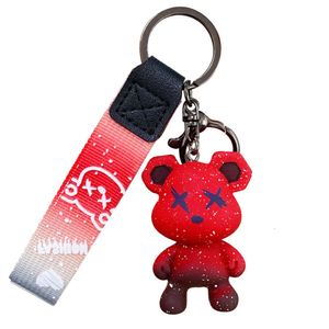 Nouveauté dessin animé mode Couple accessoires personnalité voiture sac pendentif porte-clés chaîne ours porte-clés