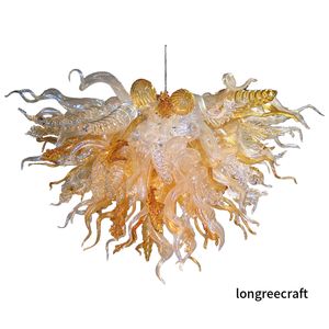 Noordse stijllampen kroonluchters moderne led bollen vintage hangende lichte hand geblazen glas kroonluchter verlichting kristal kroonluchter plafond decoratief lr404