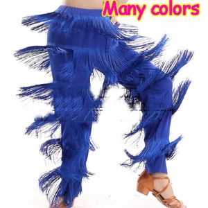 Nieuwe Collectie Goedkope Vrouwen Dames Meisjes Fringe Latin Dance Broek Jazz Samba Fringe Dance Pants300H