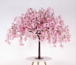 Nieuwe aankomst Cherry Flowers Tree Simulation Fake Peach Wishing Trees For Wedding Party Tafel Centerpieces Decoraties Decoraties Supplies3391473