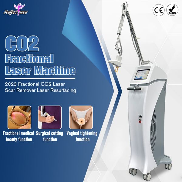 Nouvelle arrivée CO2 Laser Cutting Skin Resurfaçage Acne Scar Removal Machine avec FDA Profession Fractional CO2 Laser Skin Treatment Pigment Removal