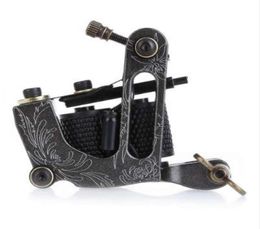 NIEUWE AANKOMST Coil Tattoo Machine 8 Wrap spoelen Tatoo Gun Black Steel Tattoo -frame voor Liner Shader Equipment Supply7041485