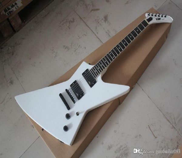 NUEVA LLEGA Custom Explorer White Electric Guitar EMG Pickup MX250 II en stock 196714373