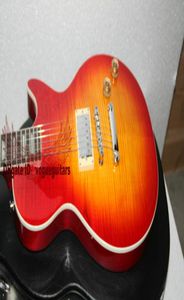 Nieuwe collectie Custom ONE Pickup elektrische gitaar Mahonie body Cherry Burst gitaren Whole8649426