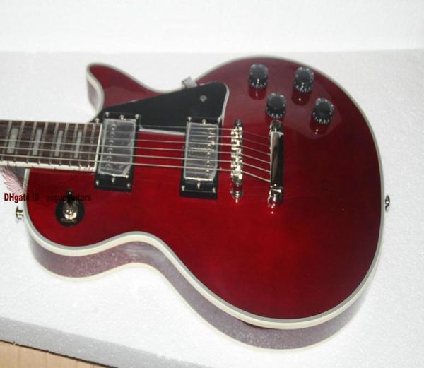 Nouvelle arrivée Shop personnalisée vins guitares rouges guitare électrique guitares usine outlet2007022