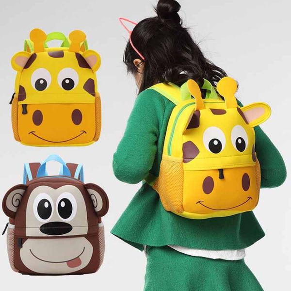 Nueva llegada Cute Kid Toddler School Bags Mochila Kindergarten Schoolbag 3D Cartoon Animal Bag envío gratis