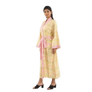 Nieuwe collectie Narcis Geel Puur Katoen Gewaad Dames Strandkleding Huishoudelijke Slaappyjama voor Dames