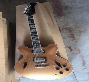 Nueva llegada Dave Grohl Guitar DG 335 Guitarra Electric Goldtop Jazz Style Diamond Hole Metal Gold 170920 New5040123