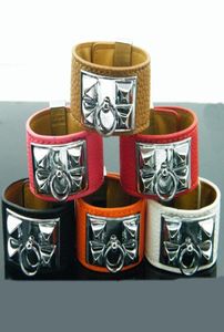 Nieuw ontwerp zinklegering armband met PU-leer Dames en manversie zilveren armbanden sieraden hele geschenken4541914