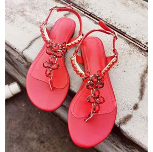 Nouvelle arrivée designer sandales plates brevet femmes hommage en cuir véritable boucle en métal w chaussures diapositives de plage 35-41
