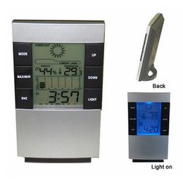 Nouvelle arrivée numérique sans fil LCD thermomètre hygromètre électronique température intérieure humidité mètre horloge Station météo