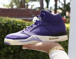 Nouvelle arriv￩e DJ Khaled Air X 5 5S Retro We the Best Shoes V 2022 Authentic Sports Sneakers Outdoor pour hommes avec bo￮te d'origine