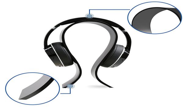 Support en plastique noir transparent pour écouteurs, présentoir de casque pour magasin sans fil, nouvel arrivage, Shop2739272