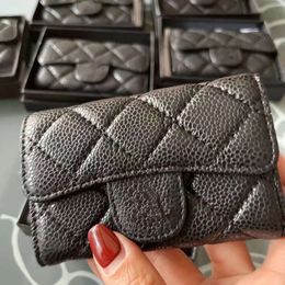 Nouvelle arrivée sacs de créateurs de mode sac à main pour femmes 5A luxueux concepteur en peau de vache petit portefeuille noir simple mini porte-carte pochette pour femmes C4328