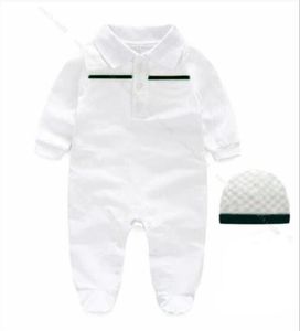 Nouveauté mode nouveau-né bébé combinaisons vêtements coton enfant en bas âge bébé garçon fille barboteuses et chapeau 012 mois 2790942