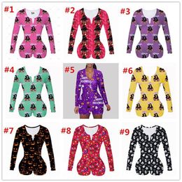 Nueva llegada pijamas de moda ropa de noche para mujer pijama Sexy con solapa a tope conjunto de dos piezas mariposa mono Stock270l