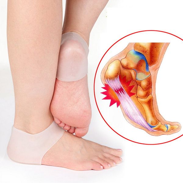 Recién llegados calcetines para el cuidado de los pies nuevos calcetines de Gel hidratante de silicona para el talón con agujeros protectores para el cuidado de la piel del pie agrietado