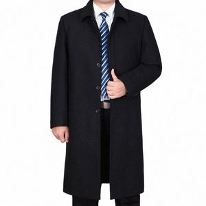 Nouvelle arrivée Fi haute qualité hiver pardessus vêtements hommes plus épais décontracté X-LG couvert fesses hommes manteau de laine grande taille M-5XL M7l1 #