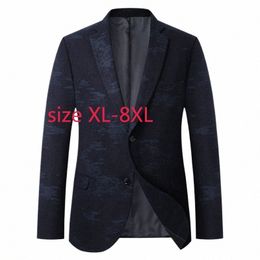 Nouveauté Fi Super grand automne et hiver surdimensionné hommes costume décontracté manteau Blazers grande taille XL 2XL 3XL 4XL5XL 6XL 7XL 8XL 661c #