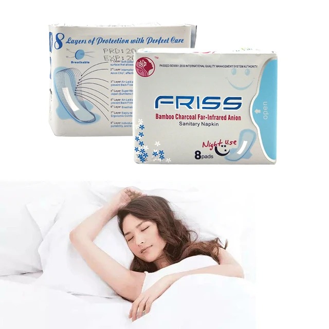 NIEUWE AANSPUNT FRISS MADERNITY SANITIRY NAPKIN MAXI DAG GEBRUIK GEBRUIK Postpartum Menstruele periode Anion Pads Sanitair Napkin Vrouwelijk Hygiëne Sanitair pad