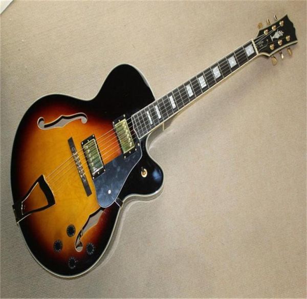 Nouvelle arrivée G Custom L5 Jazz Guitar CES Archtop Semi Hollow Electric Guitar in Stock6713308