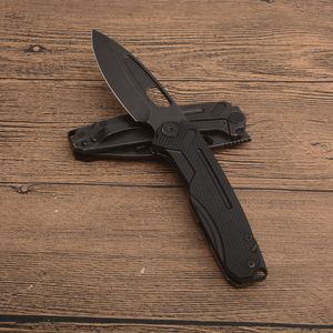 Nieuwe aankomst G7301 Pocket Vouwmes D2 Stone Wash Blade G10 met stalen handvat Ballager EDC Folder Knives Outdoor Camping Wandel Surviva Gear