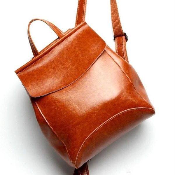 Nouveauté sacs à dos en cuir véritable femmes Style coréen sacs à dos de mode sac à dos scolaire pour filles Mochila marque Designer Bags266m